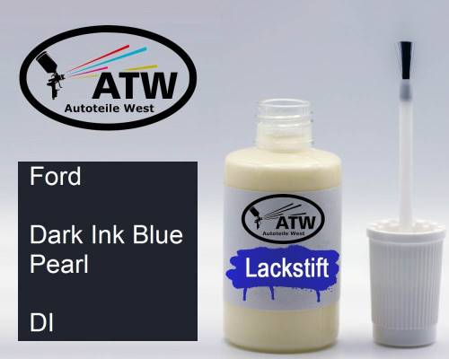 Ford, Dark Ink Blue Pearl, DI: 20ml Lackstift, von ATW Autoteile West.